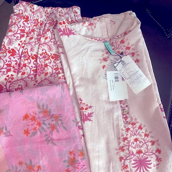 Beautiful cotton Suit-Dupatta in Size M, light pink colour, perfect for summer - Picture 8 of 9